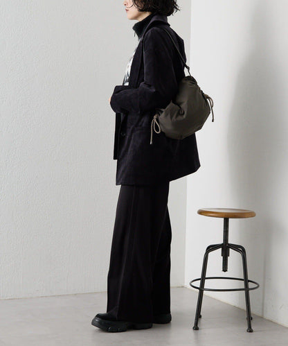 防潑水/超輕量300g抽繩單肩包