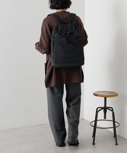 防潑水/A4尺寸兼容抽繩雙肩包