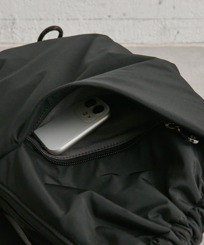 防潑水/超輕量300g抽繩單肩包