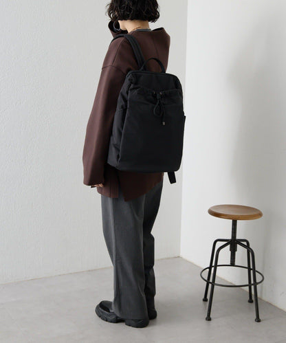 防潑水/A4尺寸兼容抽繩雙肩包