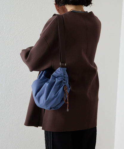 防潑水/超輕量300g抽繩單肩包