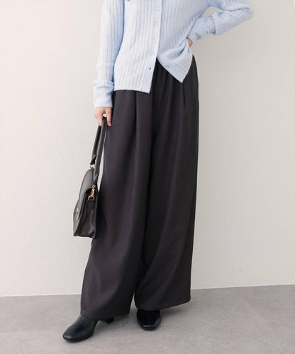 【EVERY VERY NICECLAUP】鬆緊腰寬腿褲