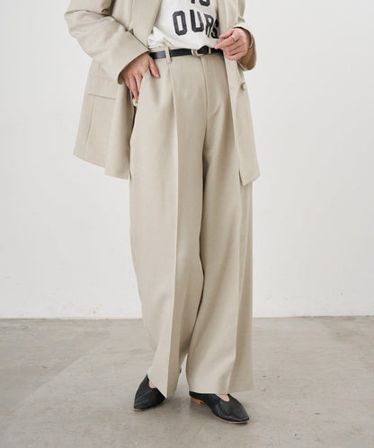 【26SS】寬鬆褶皺長褲