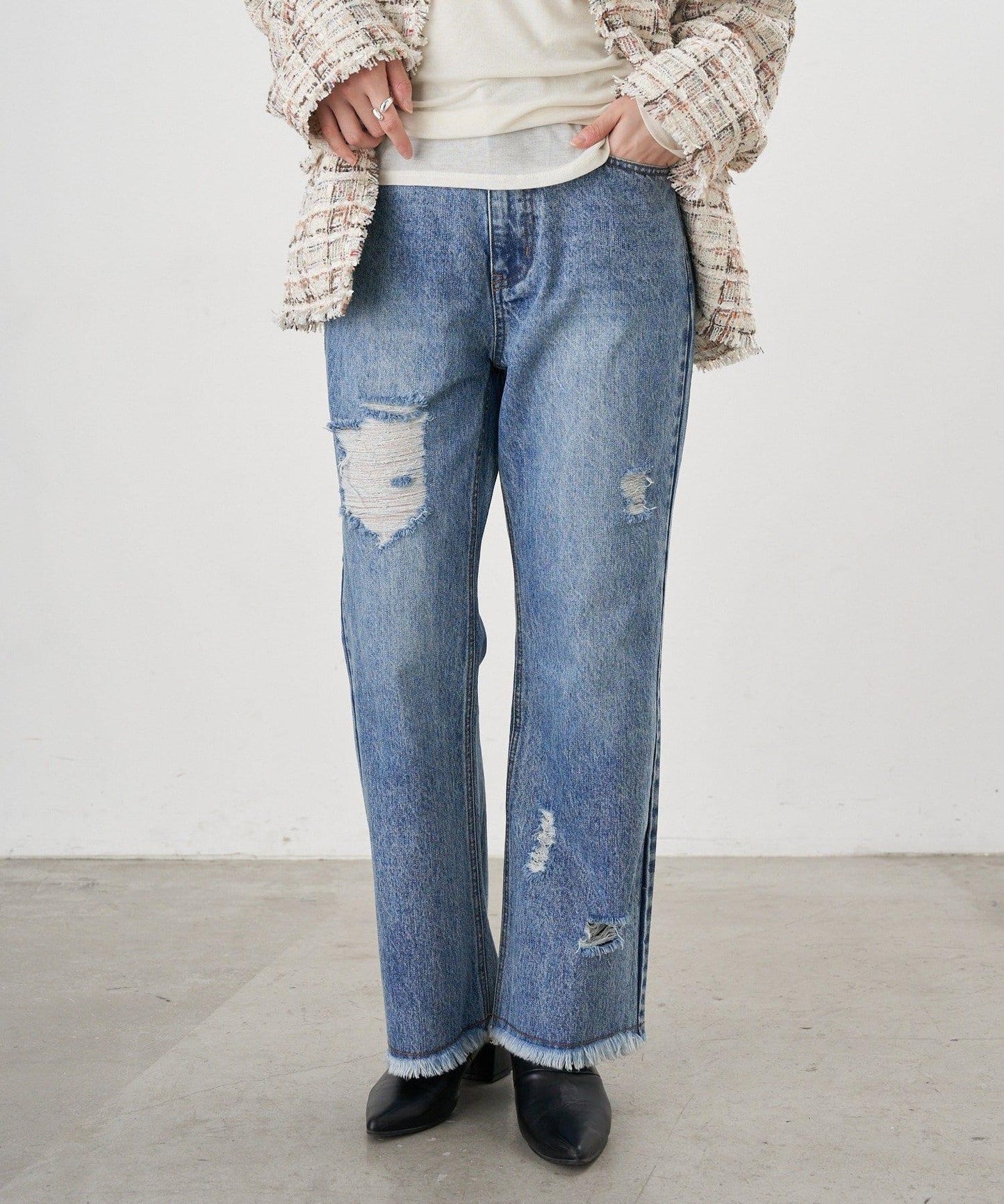 【26SS】破洞牛仔褲