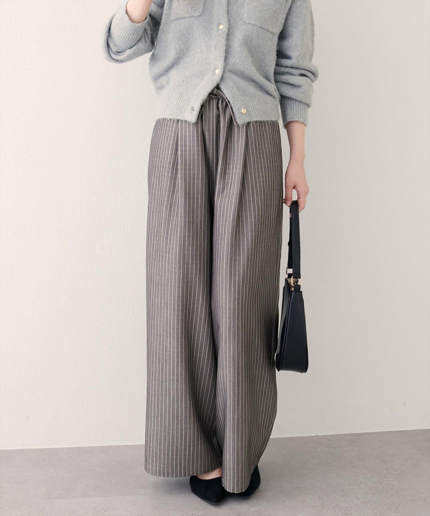 【EVERY VERY NICECLAUP】鬆緊腰寬腿褲