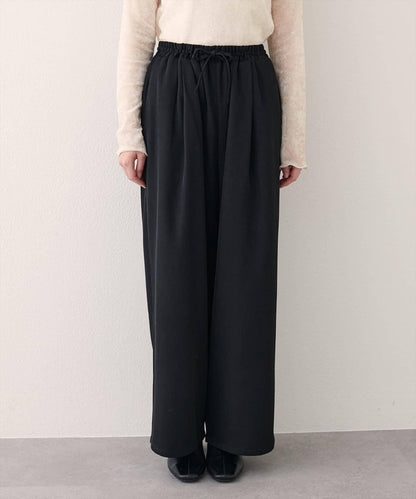 【natural couture】鬆緊腰寬腿褲