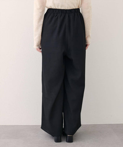 【natural couture】鬆緊腰寬腿褲