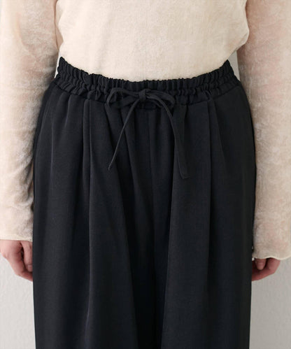 【natural couture】鬆緊腰寬腿褲