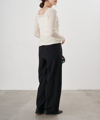 【26SS】寬鬆褶皺長褲