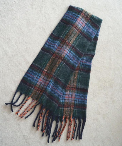 圈圈紗格紋圍巾