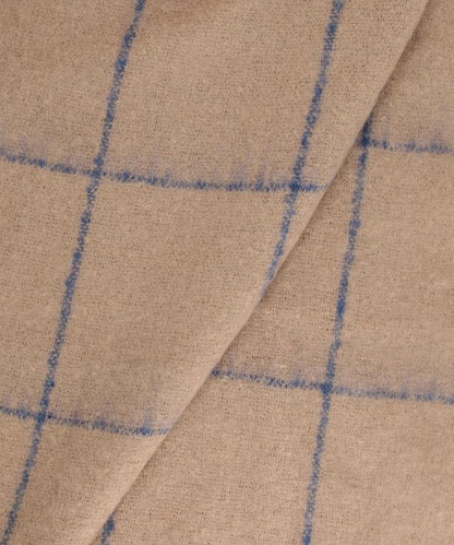 窗格格紋加厚圍巾