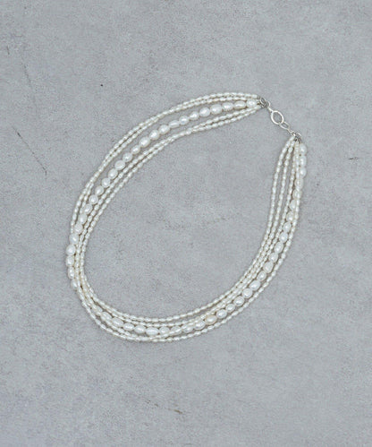 MIX珍珠五連項鍊