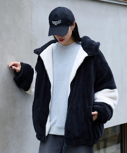 【復刻】長絨抓絨寬鬆連帽衛衣