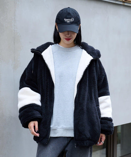 【復刻】長絨抓絨寬鬆連帽衛衣