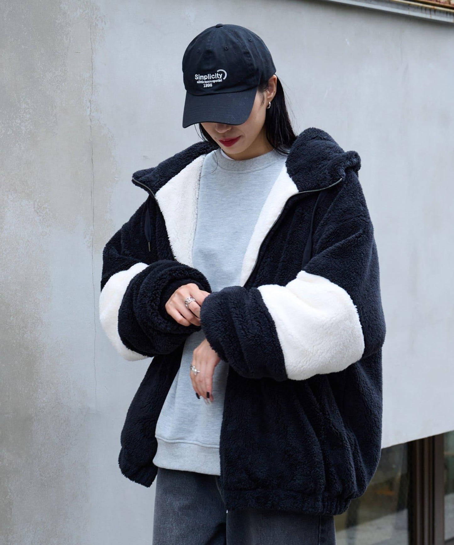 【復刻】長絨抓絨寬鬆連帽衛衣