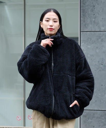 【復刻】長絨抓絨加大立領夾克