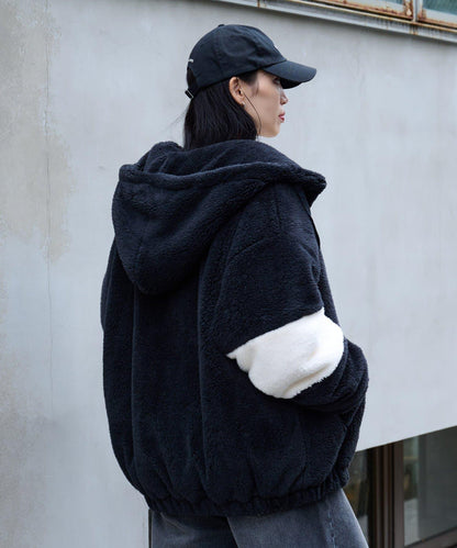 【復刻】長絨抓絨寬鬆連帽衛衣