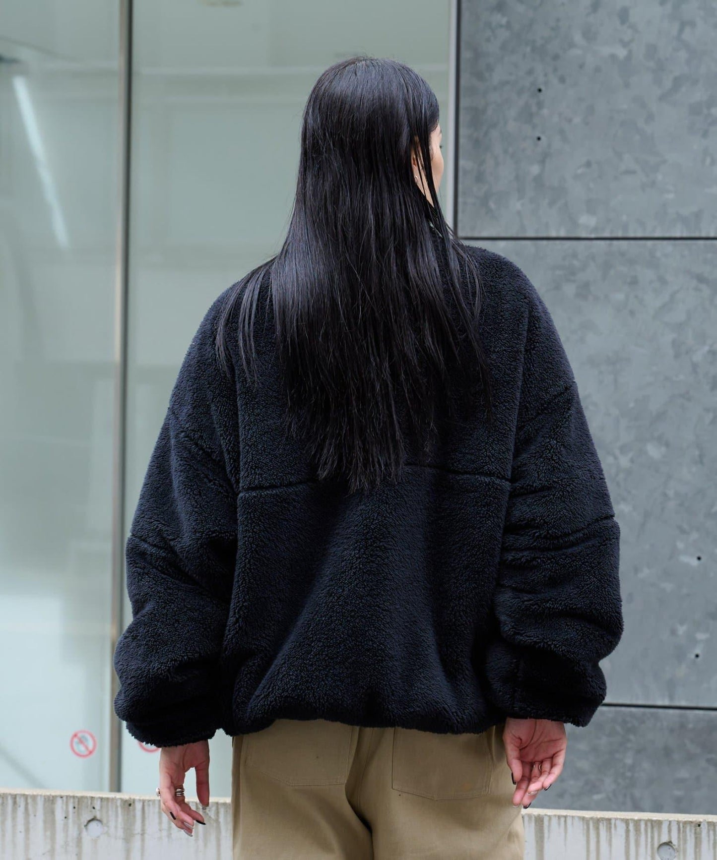 【復刻】長絨抓絨加大立領夾克