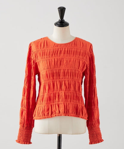 《近日開始》棉質褶皺襯衫