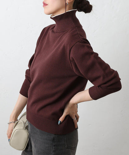 拼色針織套頭衫