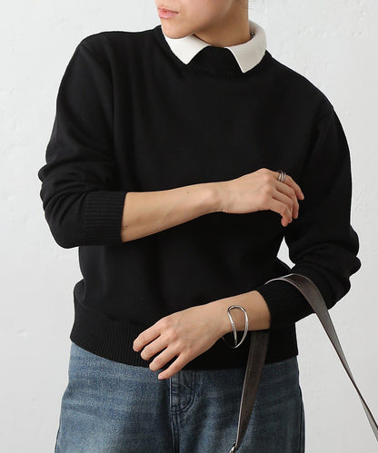 拼色針織套頭衫