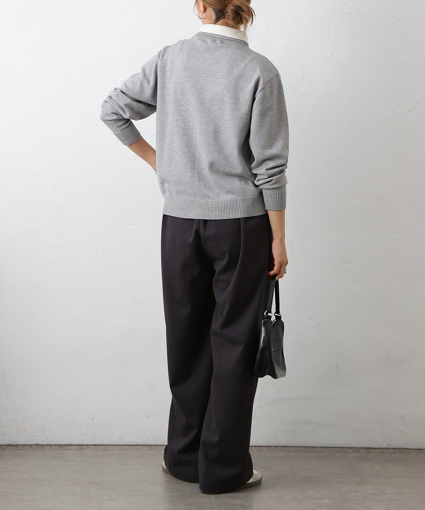 拼色針織套頭衫