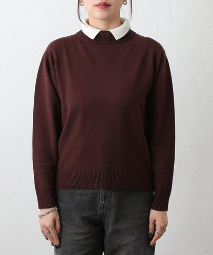 拼色針織套頭衫