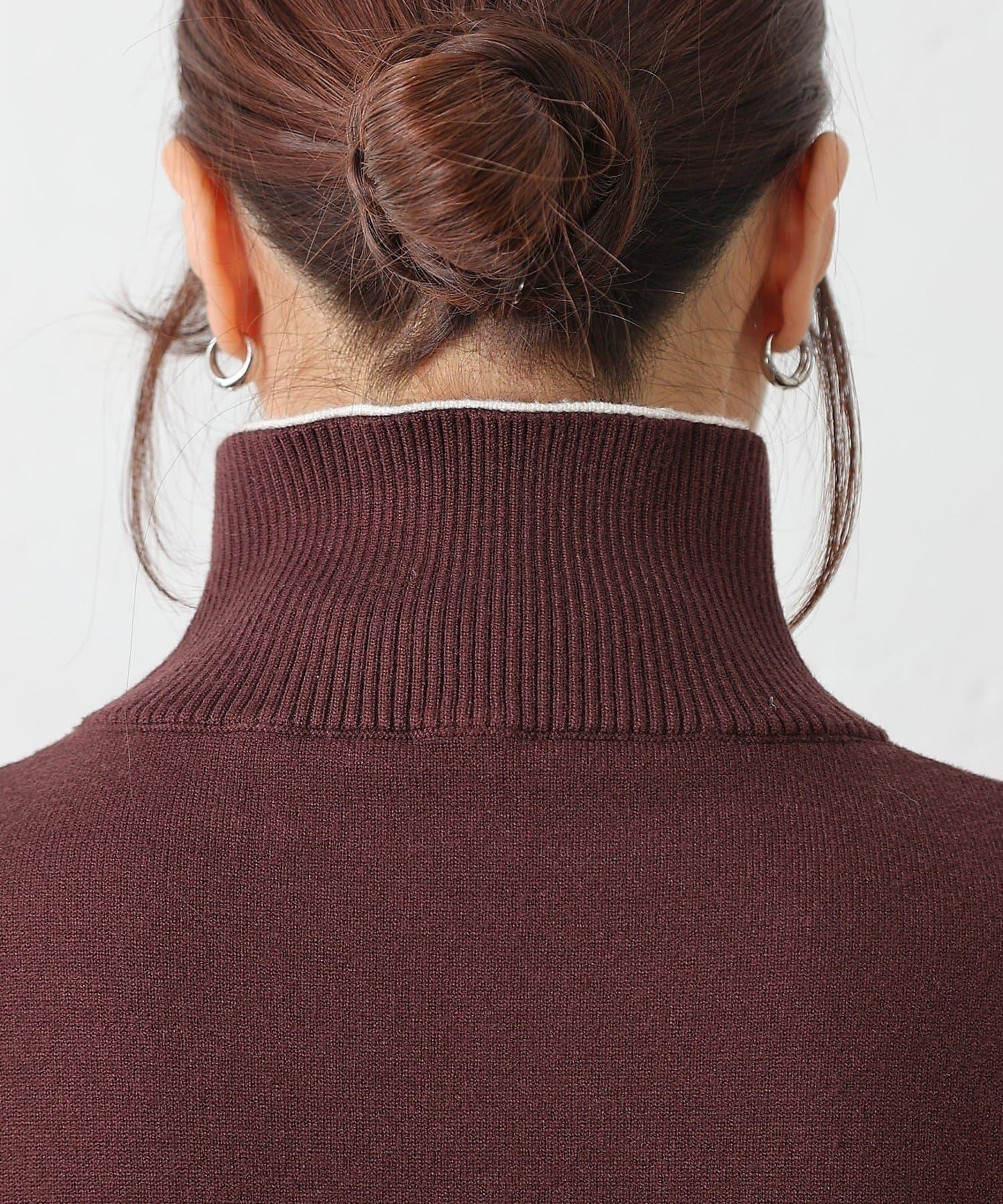 拼色針織套頭衫