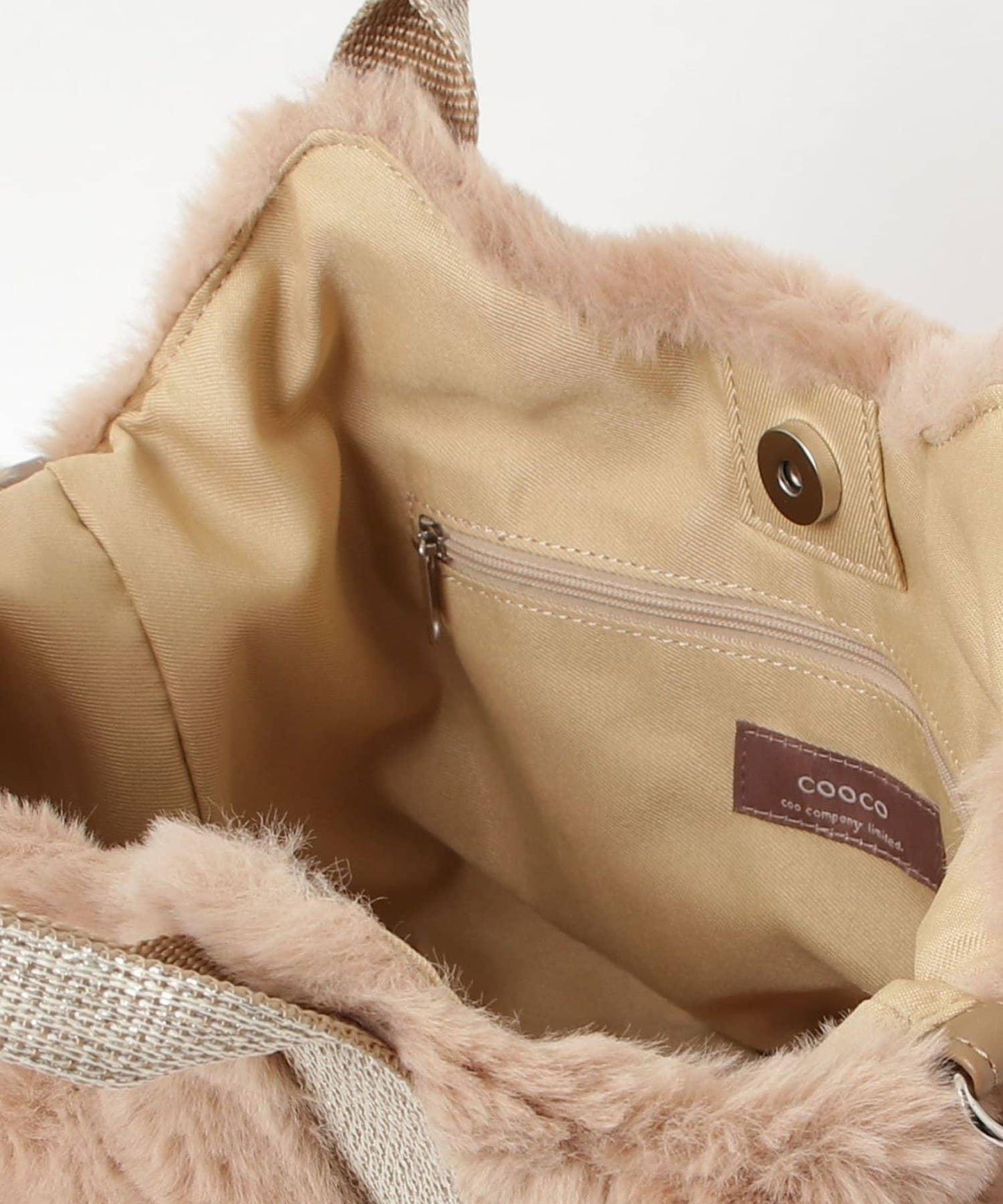 亮片裝飾雙用環保毛絨托特包