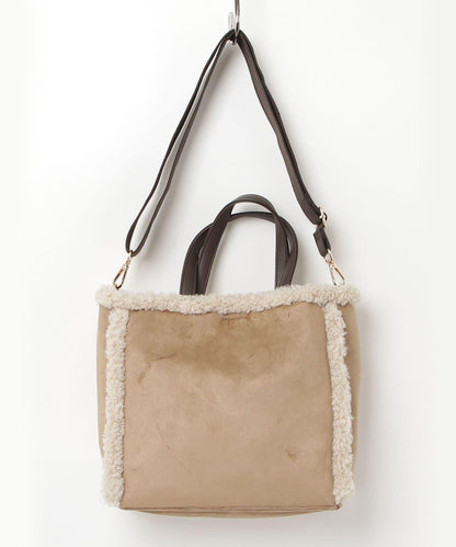 SMILEY環保仿毛絨托特包