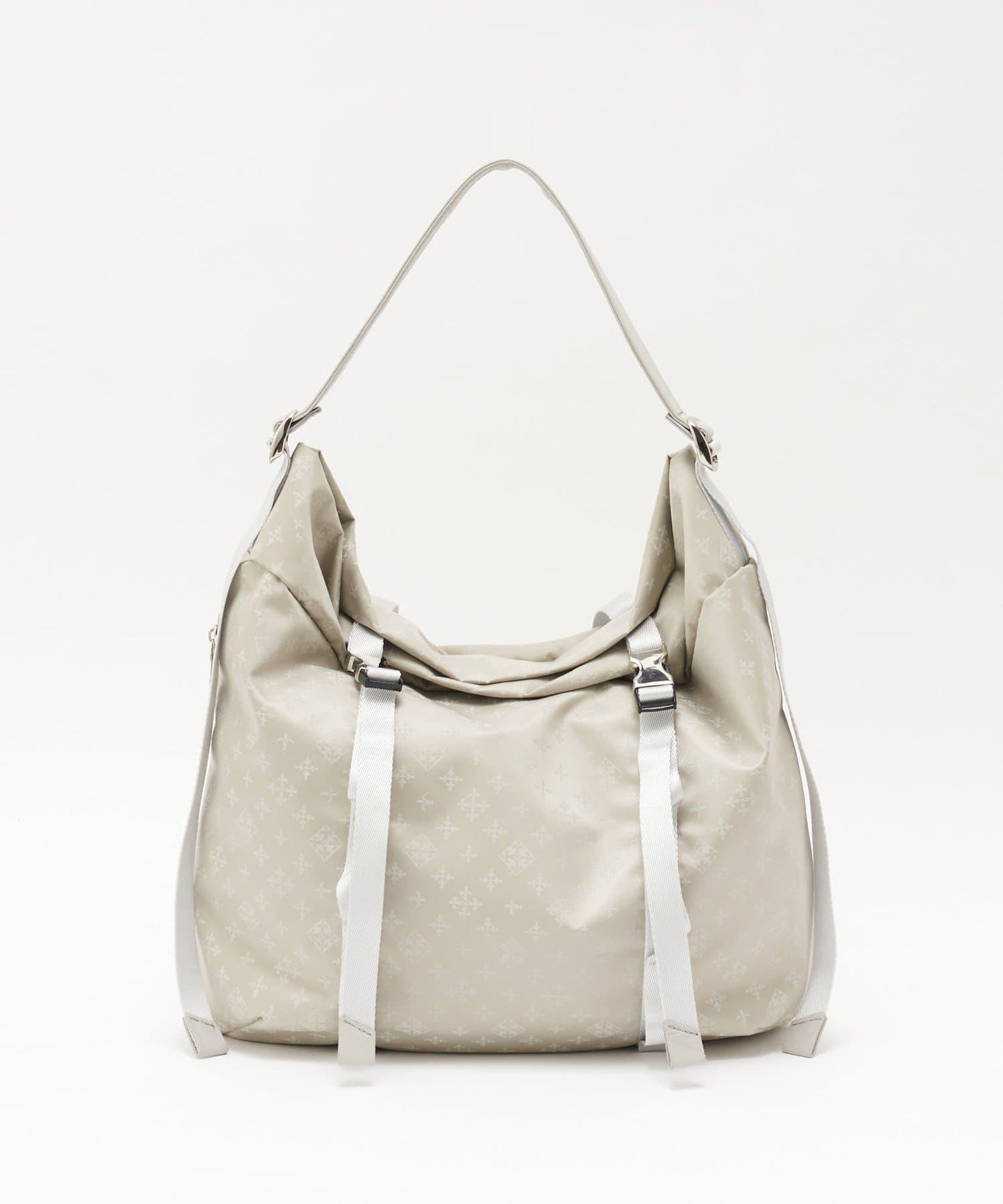 尼龍提花金屬扣單肩包 L