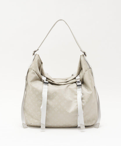 尼龍提花金屬扣單肩包 L