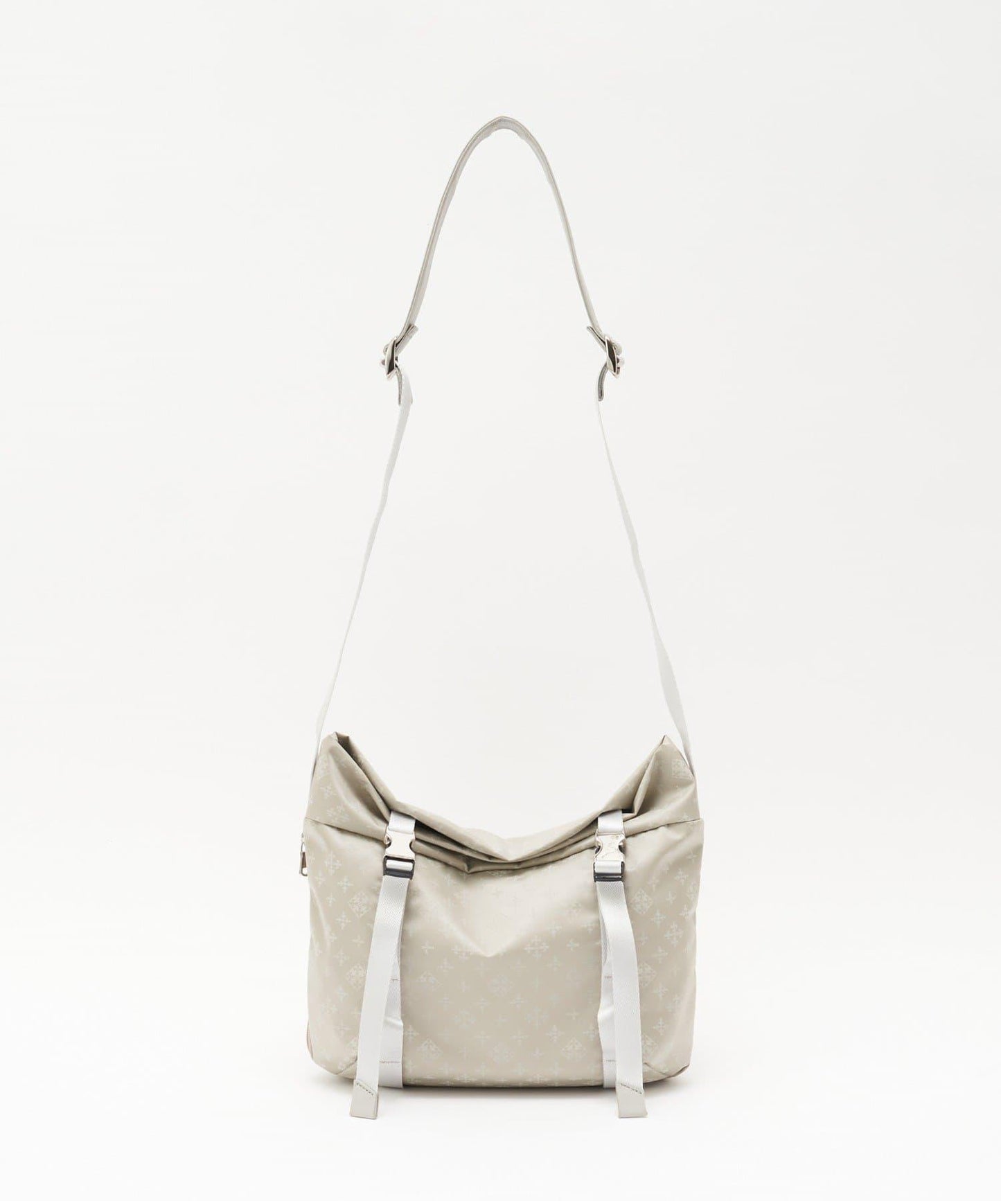 尼龍提花金屬扣中號單肩包