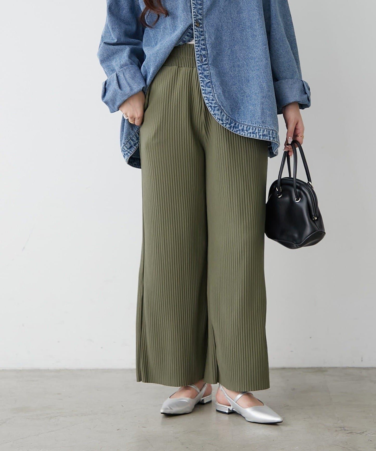 【RMAF】剪裁百褶長褲