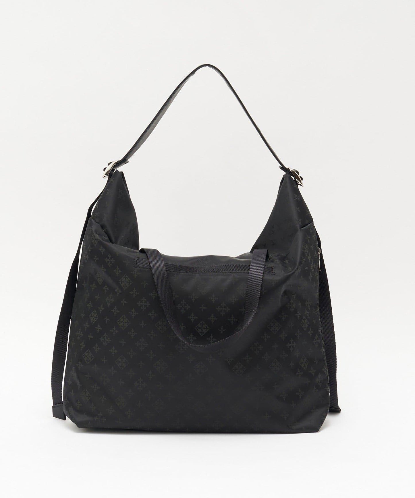 尼龍提花金屬扣單肩包 L