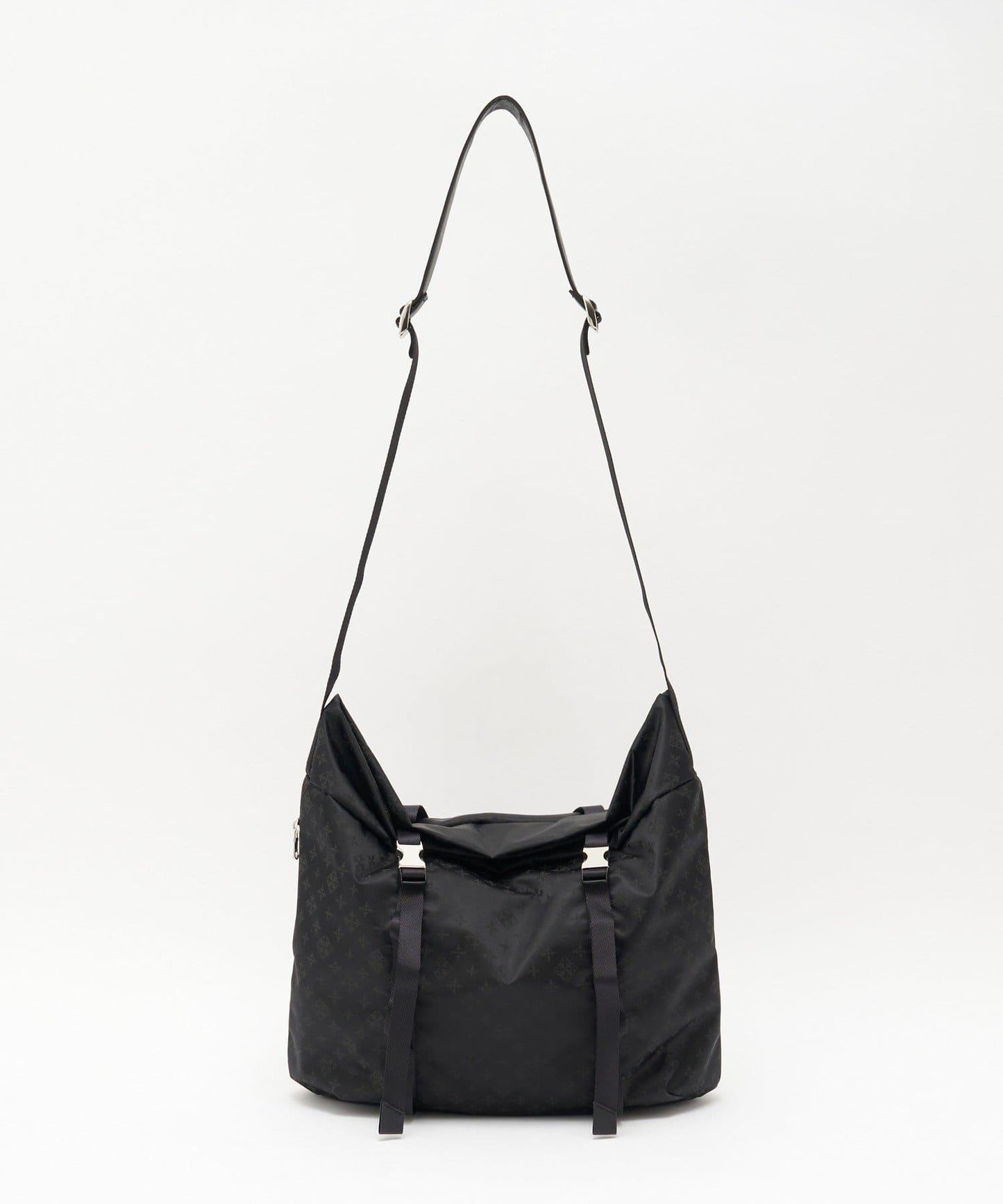 尼龍提花金屬扣單肩包 L