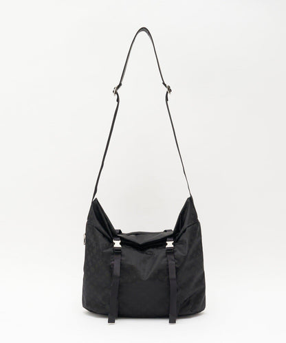 尼龍提花金屬扣單肩包 L