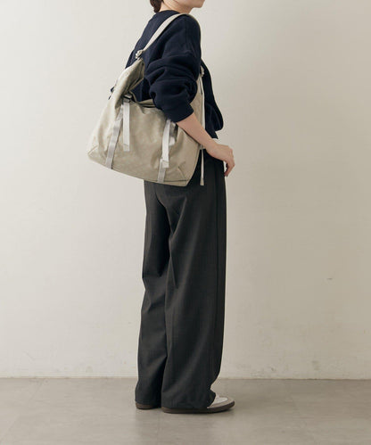 尼龍提花金屬扣單肩包 L