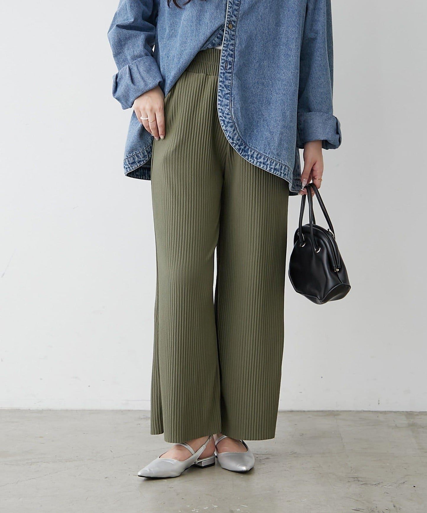 【RMAF】剪裁百褶長褲