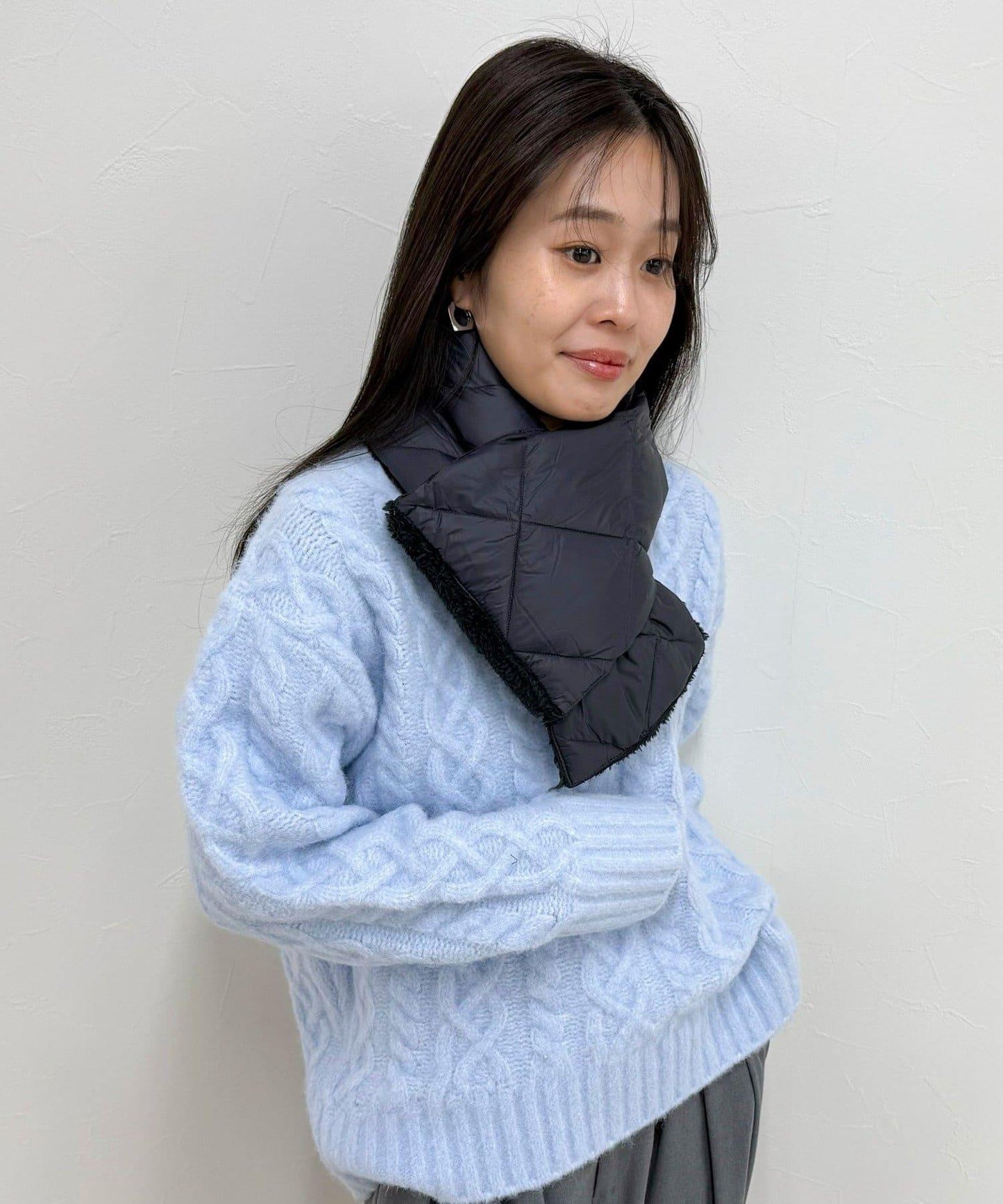 TAION CITY可翻轉羽絨圍巾