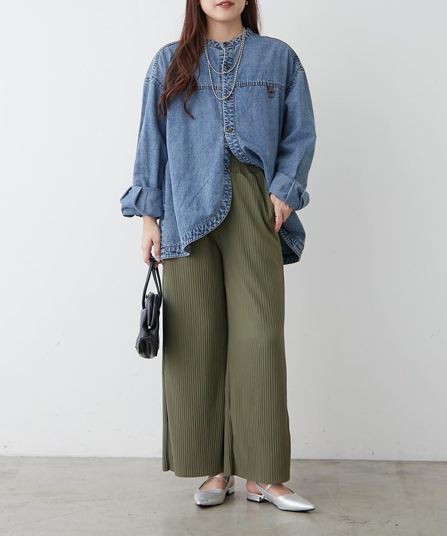 【RMAF】剪裁百褶長褲