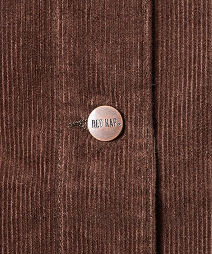 特別款燈芯絨無領V領夾克＜可搭配套裝＞