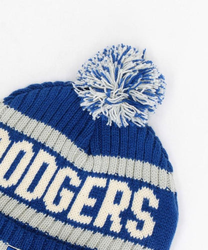 47 羅紋針織毛線帽 帶毛球