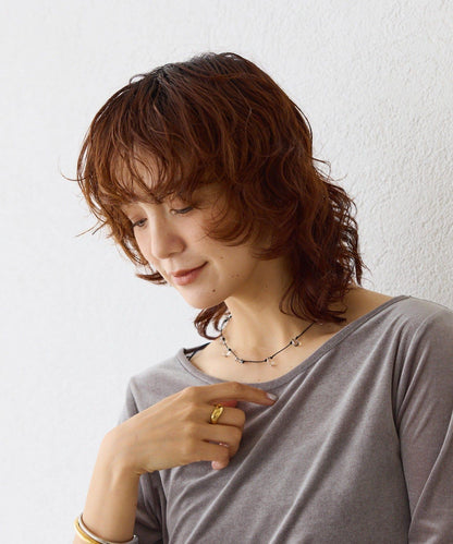 【點綴頸間的亮點】透明玻璃短項鍊