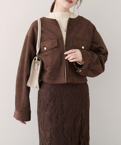 【Every very】仿麂皮夾克
