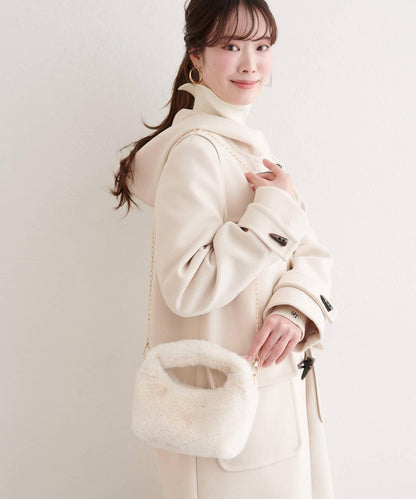 帶肩帶仿皮草包