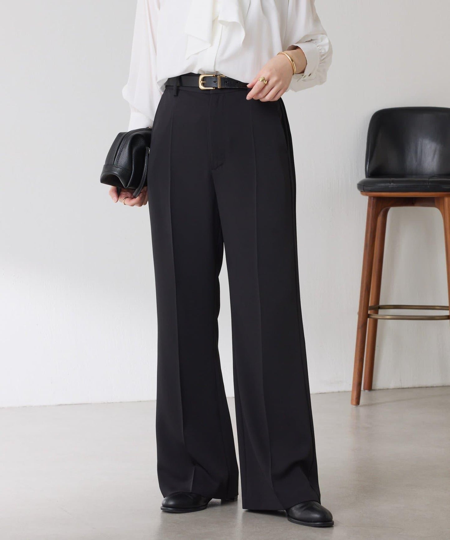 【2尺碼可選】斜紋喇叭褲/套裝/禮服