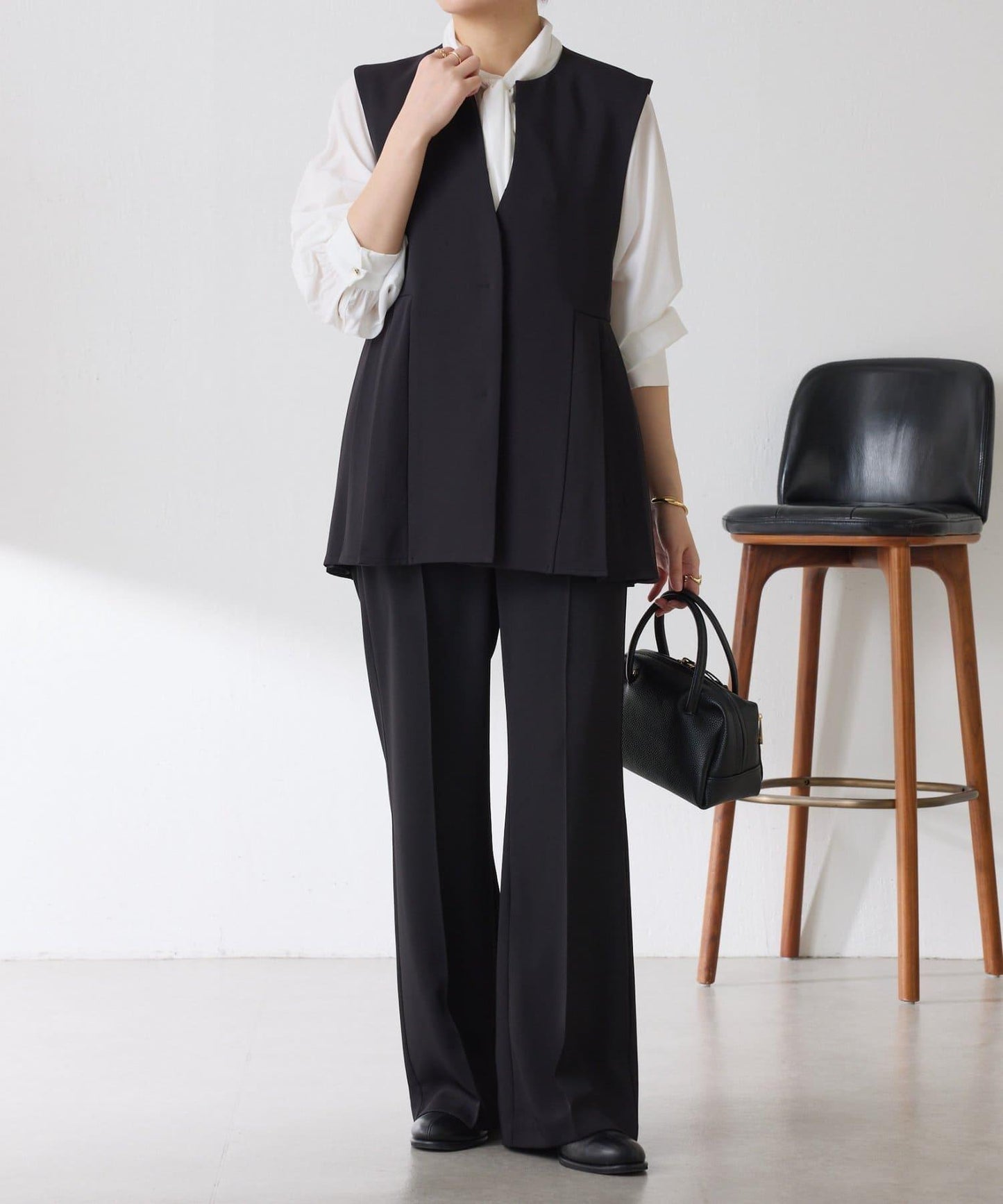 【2尺碼可選】斜紋喇叭褲/套裝/禮服