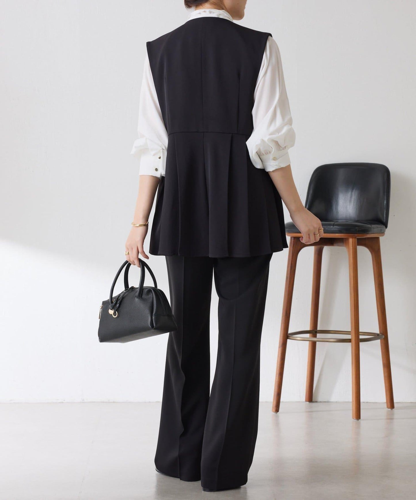 【2尺碼可選】斜紋喇叭褲/套裝/禮服