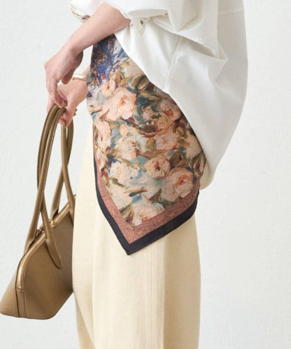 【GALENA/ガレナ】藝術印花圍巾